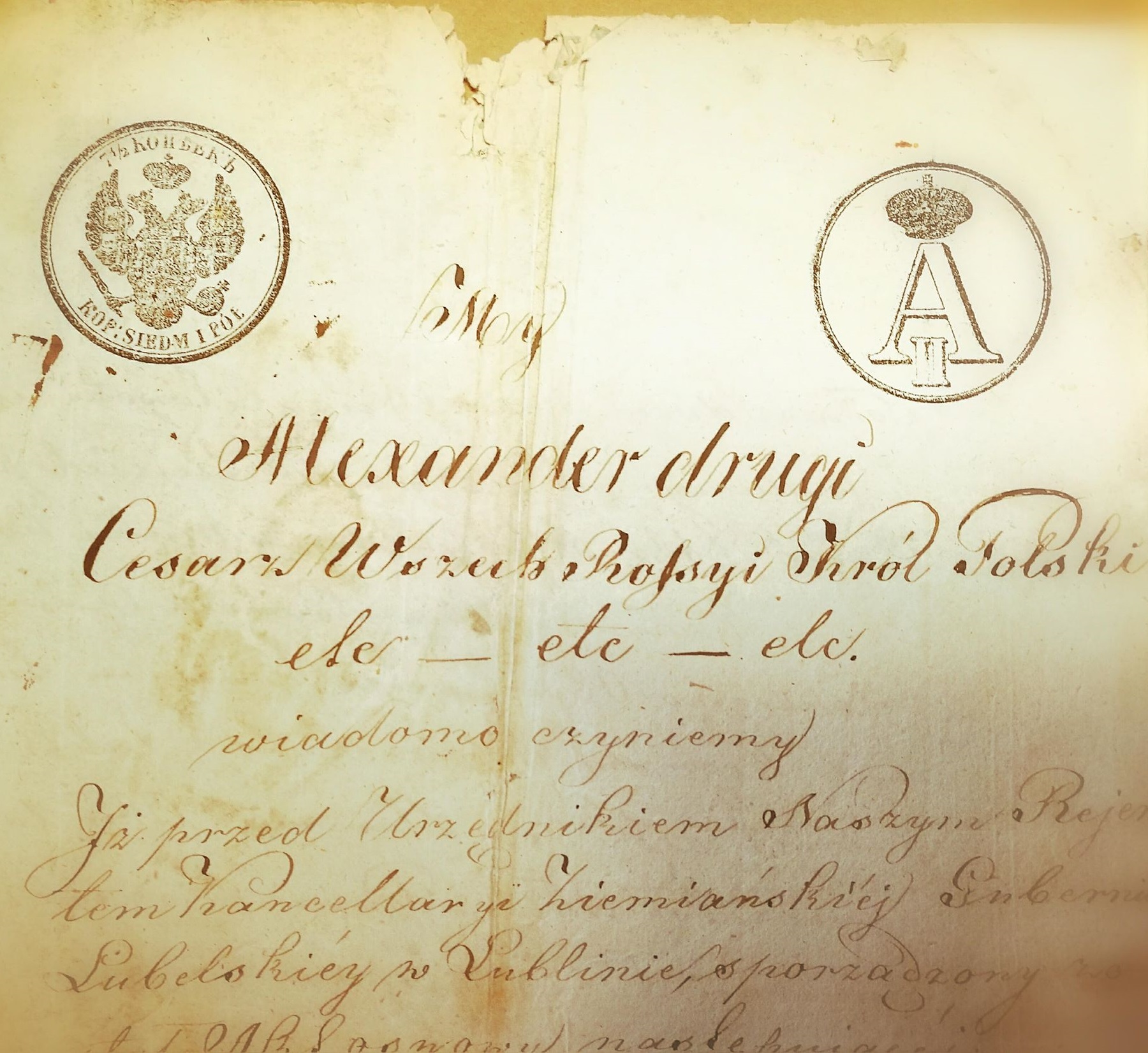 historyczny dokument notarialny